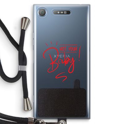 Not Your Baby: Sony Xperia XZ1 Transparant Hoesje met koord