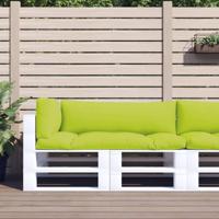 VidaXL Palletkussens 3 st stof heldergroen