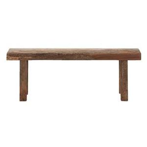 Bank decoratief Ties - naturel - 40x110x24 cm - Leen Bakker