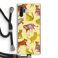 Cute Tigers and Leopards: Samsung Galaxy Note 10 Plus Transparant Hoesje met koord