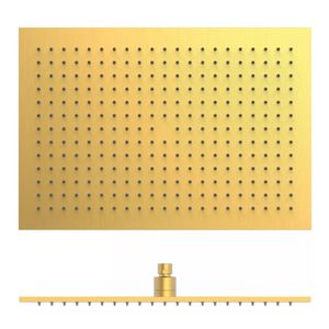 Hoofddouche Tres Selection | 31x45 cm | Rechthoek | 24k Goud mat