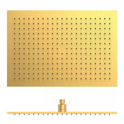 Hoofddouche Tres Selection | 31x45 cm | Rechthoek | 24k Goud mat