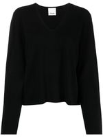 Allude pull en cachemire mélangé à col v - Noir