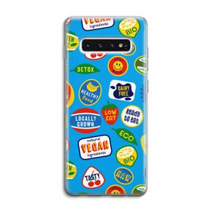 Fruitsticker: Samsung Galaxy S10 4G Transparant Hoesje