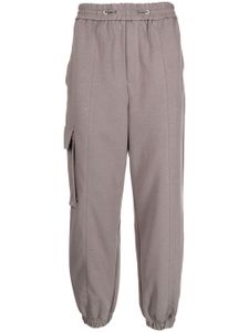 ZZERO BY SONGZIO pantalon de jogging cargo à lien de resserrage - Gris