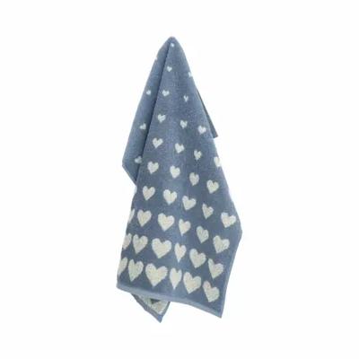 Bunzlau Castle Bunzlau Castle theedoek Hearts Grey 65x65