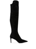 Stuart Weitzman cuissardes Stuart 75 en daim - Noir