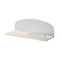 LUCEVI - Kiddy Wandplank 65cm - Hout - Grijs - 65x25x21.5 cm