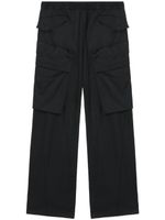 Julius pantalon ample à lien de resserrage - Noir