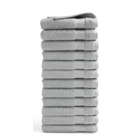 Handdoek Hotel Collectie - 12 stuks - 50x100 - licht grijs - thumbnail