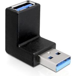 DeLOCK 65339 tussenstuk voor kabels USB 3.0 Zwart