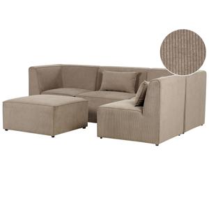 Beliani LEMVIG - Modulaire Sofa-Beige-Corduroy