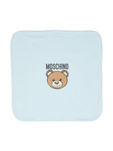 Moschino Kids couverture Teddy Bear à imprimé ourson - Bleu