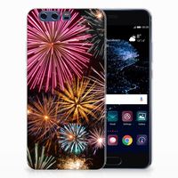 Huawei P10 Plus Silicone Back Cover Vuurwerk - thumbnail