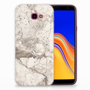 Samsung Galaxy J4 Plus (2018) TPU Siliconen Hoesje Marmer Beige