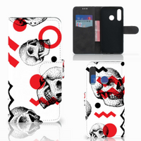 Telefoonhoesje met Naam Huawei P30 Lite (2020) Skull Red - thumbnail