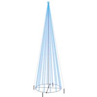 vidaXL Kegelkerstboom 1134 LED's blauw 230x800 cm