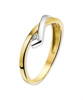 TFT Ring Zirkonia Bicolor Goud