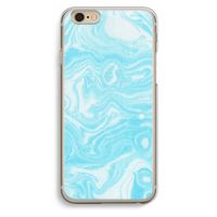 Waterverf blauw: iPhone 6 / 6S Transparant Hoesje Waterverf blauw: iPhone 6 / 6S Transparant Hoesje
