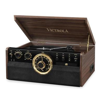 Victrola Empire 6-In-1 Bluetooth Music Centre met Platenspeler