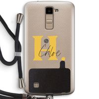 Amber Script: LG K10 (2016) Transparant Hoesje met koord