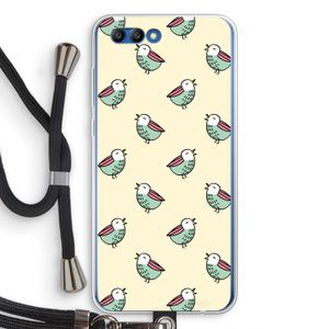 Vogeltjes: Honor 10 Transparant Hoesje met koord