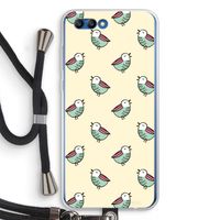 Vogeltjes: Honor 10 Transparant Hoesje met koord