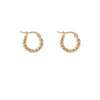 Go Dutch Label Oorringen Twisted Goud