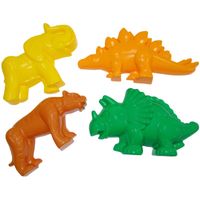 zandvormen dino's, 4 stuks