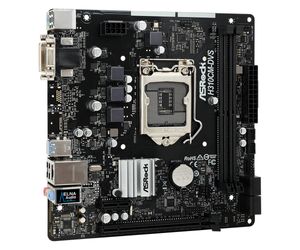 ASRock H310CM-DVS Moederbord Socket Intel 1151 Vormfactor Micro-ATX Moederbord chipset Intel® H310