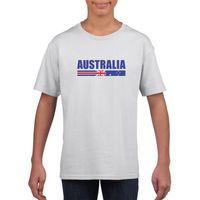 Australische supporter t-shirt wit voor kinderen XL (158-164)  -
