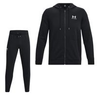 Under Armour Essential Fleece Trainingspak Full-Zip Hooded Zwart Wit Under Armour Essential Fleece Trainingspak Full-Zip Hooded Zwart Wit