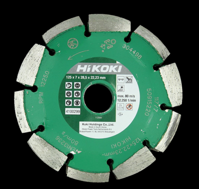 Hikoki Accessoires Diamantzaagblad | 125x22,2x7 | T=28,5 universeel - 4100299