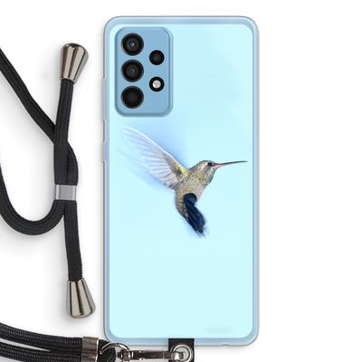 Kolibri: Samsung Galaxy A52 Transparant Hoesje met koord