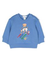 Ralph Lauren Kids sweat à imprimé Teddy Bear - Bleu - thumbnail