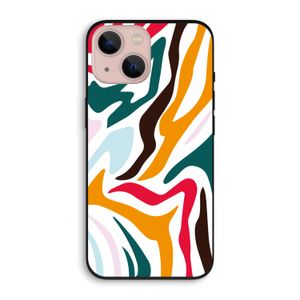 Colored Zebra: iPhone 13 Biologisch afbreekbaar hoesje