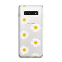 Margrietjes: Samsung Galaxy S10 4G Transparant Hoesje - thumbnail