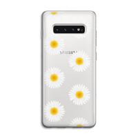 Margrietjes: Samsung Galaxy S10 4G Transparant Hoesje