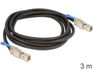 DeLOCK Cable Mini SAS SFF-8644 > Mini SAS SFF-8644, 3m kabel 83396