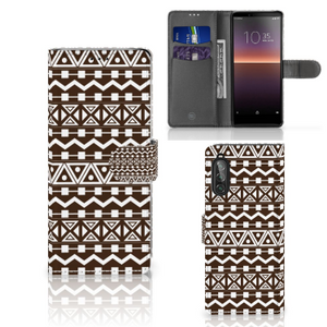 Sony Xperia 10 II Telefoon Hoesje Aztec Brown