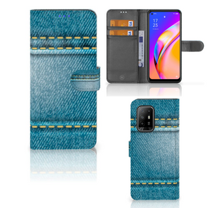 OPPO Reno5 Z | A94 5G Wallet Case met Pasjes Jeans