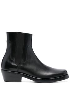 Raf Simons bottines à talon épais 45 mm - Noir