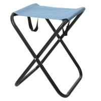 Redcliffs Outdoor Camping/outdoor krukje - Inklapbaar - blauw - metaal/polyester - 30 x 60 cm Redcliffs Outdoor Camping/outdoor krukje - Inklapbaar - blauw - metaal/polyester - 30 x 60 cm