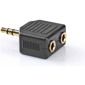 Stereo Audioadapter | 3,5 mm male - 2x 3,5 mm female | 10 stuks | Zwart [CAGP22945BKG]