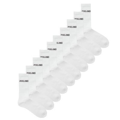 Jack & Jones Sportsokken Heren JACREGEN 10-pack Wit-One size (41-46)