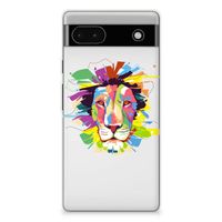 Google Pixel 6A Telefoonhoesje met Naam Lion Color