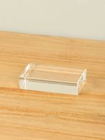 Glazen sokkeltje, 9x5x2 cm Glazen sokkeltje, 9x5x2 cm
