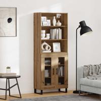 Hoge kast Artisan Eiken 69,5 x 34 x 180 cm Bewerkt hout