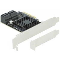 5 port SATA PCI Express x4 Card Low Profile Interface kaart - thumbnail