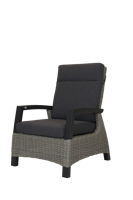 Qopps Orlon lounge tuinstoel, gasveer verstelbaar Cloudy Grey